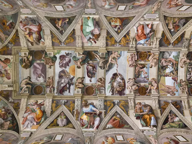 Sixtus-k�polna, Michelangelo-fresk�i