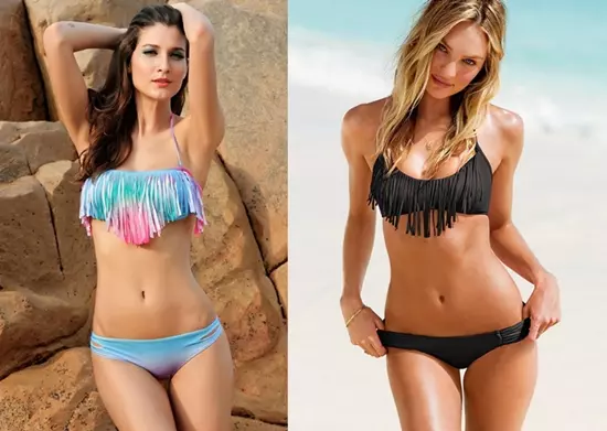 Szexi csipk�s, fodros bikinik