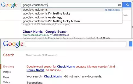 Google tr�kk�k - Chuck Norris