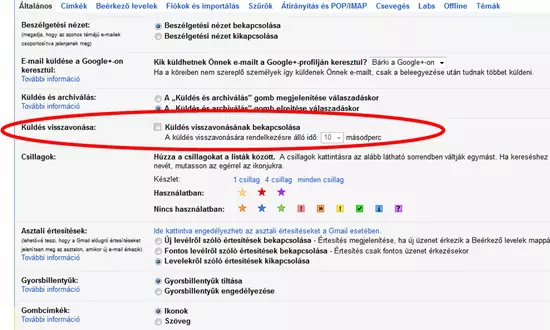 Elk�ld�tt lev�l visszavon�sa Gmailben