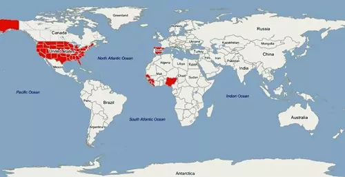 M�r Eur�p�ban �s Amerik�ban is fert�z az Ebola - T�rk�p