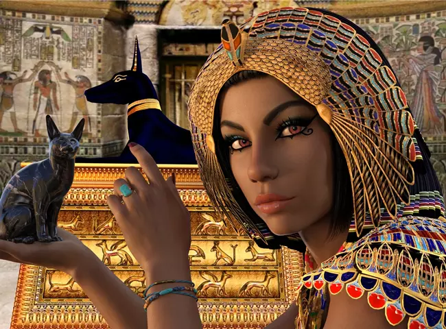 Kleop�tra, Egyiptom kir�lyn�je