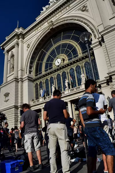 Migr�nst�ntet�sek a Keleti p�lyaudvarn�l - 2015 - augusztus, szeptember
