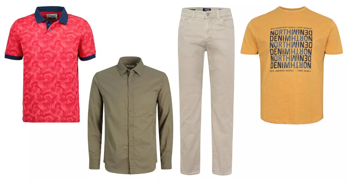 S�rga, piros, drapp outfittek